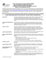 Document preview: DSHS Formulario 03-387 SP Aviso De Practicas De Privacidad De Dshs Para Informacion Medica De Clients - Washington (Spanish)