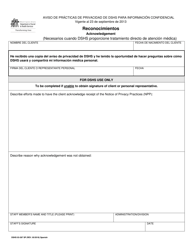 DSHS Formulario 03-387 SP Aviso De Practicas De Privacidad De Dshs Para Informacion Medica De Clients - Washington (Spanish), Page 3