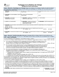 Document preview: DSHS Form 09-653 Background Check Authorization - Washington (Samoan)