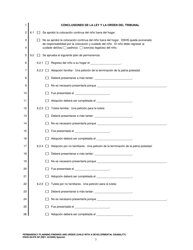DSHS Formulario 09-876 SP Planificacion De Permanencia Conclusiones Y Orden (Nino Con Discapacidad Del Desarrollo) - Washington (Spanish), Page 3