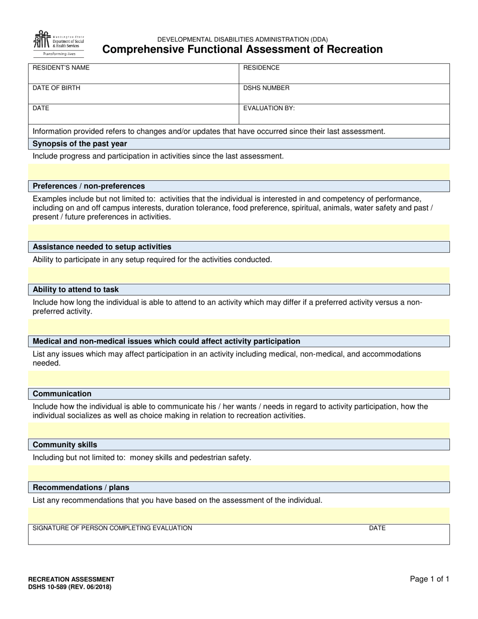 DSHS Form 10 589 Fill Out Sign Online and Download Printable PDF DSHS Form 10 589 Fill Out Sign Online and Download Printable PDF
