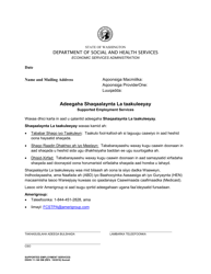 Document preview: DSHS Form 11-146 SM Supported Employment Referral - Washington (Somali)