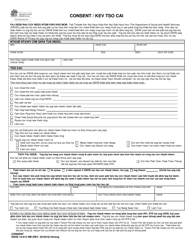 DSHS Form 14-012 Consent - Washington (Hmong)