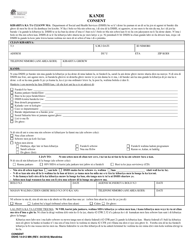 DSHS Form 14-012 Consent - Washington (Mandinka)