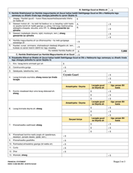 DSHS Form 14-068 Financial Statement (Division of Vocational Rehabilitation) - Washington (Somali), Page 2