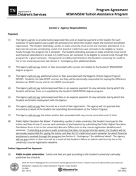 Form CS-0983 Program Agreement - Msw/Mssw Tuition Assistance Program - Tennessee, Page 4