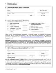Form HF-0004 Certificate of Need Application - Tennessee, Page 3