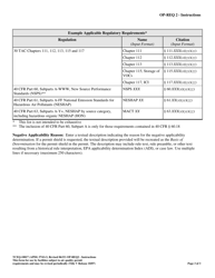 Form TCEQ-10017 (OP-REQ2) Negative Applicable Requirement Determinations - Texas, Page 3