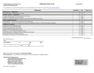 Document preview: Form 032-05-0512-12-ENG Publication Order Form - Virginia