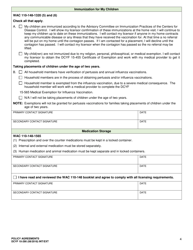 DCYF Form 10-290 Policy Agreements - Washington, Page 4