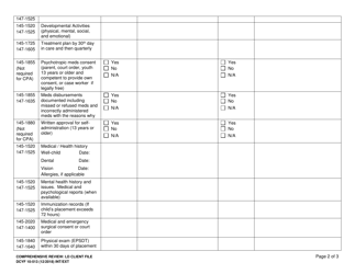 DCYF Form 10-513 Comprehensive Review: Ld Client File - Washington, Page 2