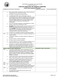 DCYF Formulario 10-183 SP Lista De Inspeccion De Hogares Suplentes - Washington (Spanish), Page 3