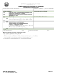 DCYF Formulario 10-183 SP Lista De Inspeccion De Hogares Suplentes - Washington (Spanish), Page 4