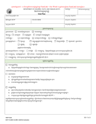 Document preview: DCYF Form 15-209C Visit Plan - Washington (Cambodian)