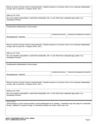DCYF Form 15-258 Safety Assessment/Safety Plan - Washington (Somali), Page 5