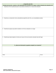 DCYF Formulario 15-276 SP Informacion Personal - Washington (Spanish), Page 12