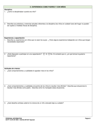 DCYF Formulario 15-276 SP Informacion Personal - Washington (Spanish), Page 6