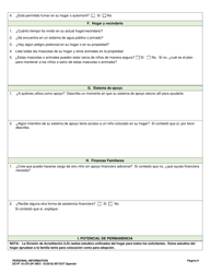 DCYF Formulario 15-276 SP Informacion Personal - Washington (Spanish), Page 9