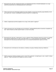 DCYF Form 15-276 Personal Information - Washington (Somali), Page 10