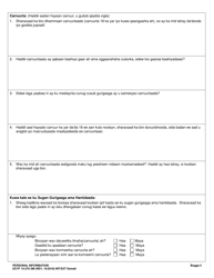 DCYF Form 15-276 Personal Information - Washington (Somali), Page 5