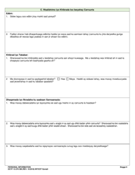 DCYF Form 15-276 Personal Information - Washington (Somali), Page 6
