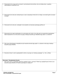 DCYF Form 15-276 Personal Information - Washington (Somali), Page 7