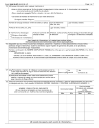 Formulario SSA-16-SP Solicitud Para Beneficios De Seguro Por Incapacidad (Spanish), Page 3