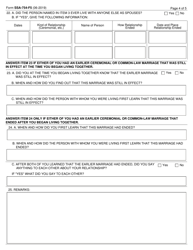 Form SSA-754-F5 Statement of Marital Relationship (By One of the Parties), Page 4