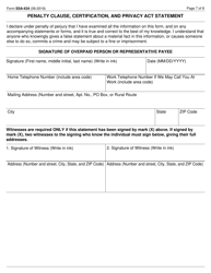 Form SSA-634 Request for Change in Overpayment Recovery Rate, Page 7
