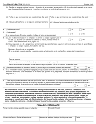 Formulario SSA-1372-BK-FC-SP Adviso Por Adelantado De Cese De Beneficios Para Ninos (Spanish), Page 3