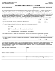 Formulario SSA-1372-BK-FC-SP Adviso Por Adelantado De Cese De Beneficios Para Ninos (Spanish), Page 4