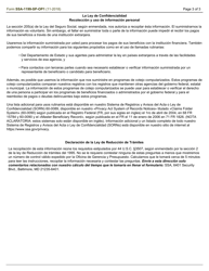 Formulario SSA-1199-SP-OP1 Formulario De Inscripcion Para Deposito Directo (Republica Dominicana) (Spanish), Page 3