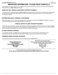 Form SSA-1199-OP41 Direct Deposit Sign-Up Form (Cape Verde), Page 2