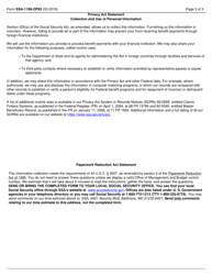 Form SSA-1199-OP83 Direct Deposit Sign-Up Form (Liberia), Page 3