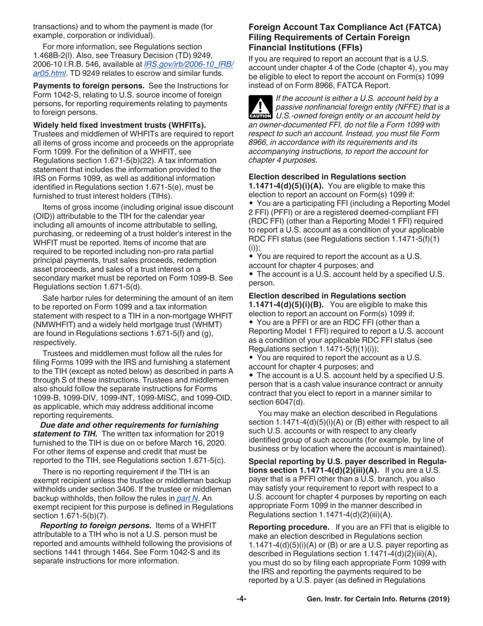 Instructions for IRS Form 1096, 1097, 1098, 1099, 3921, 3922, 5948, W-2G, Page 4