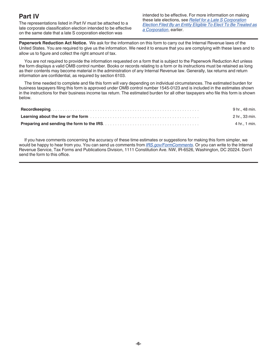 Instructions for IRS Form 2553 Election by a Small Business Corporation, Page 7