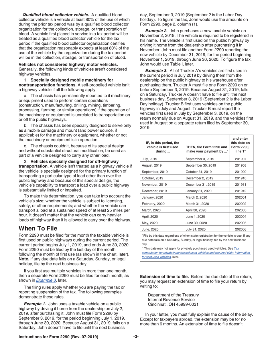 Instructions for IRS Form 2290 Heavy Highway Vehicle Use Tax Return, Page 5