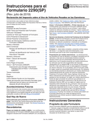 Instrucciones para IRS Formulario 2290(SP) Declaracion Del Impuesto Sobre El Uso De Vehiculos Pesados En Las Carreteras (Spanish), Page 3
