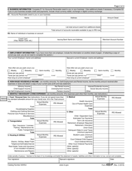 IRS Form 433-F Collection Information Statement, Page 2