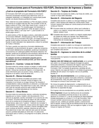 IRS Formulario 433-F (SP) Declaracion De Ingresos Y Gastos (Spanish), Page 3