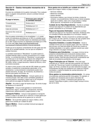 IRS Formulario 433-F (SP) Declaracion De Ingresos Y Gastos (Spanish), Page 4