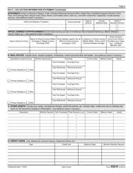 IRS Form 433-H Installment Agreement Request and Collection Information Statement, Page 2