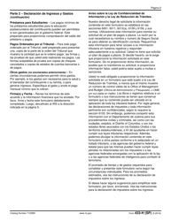 IRS Formulario 433-H (SP) Solicitud De Plan De Pagos a Plazos Y Declaracion De Ingresos Y Gastos (Spanish), Page 9
