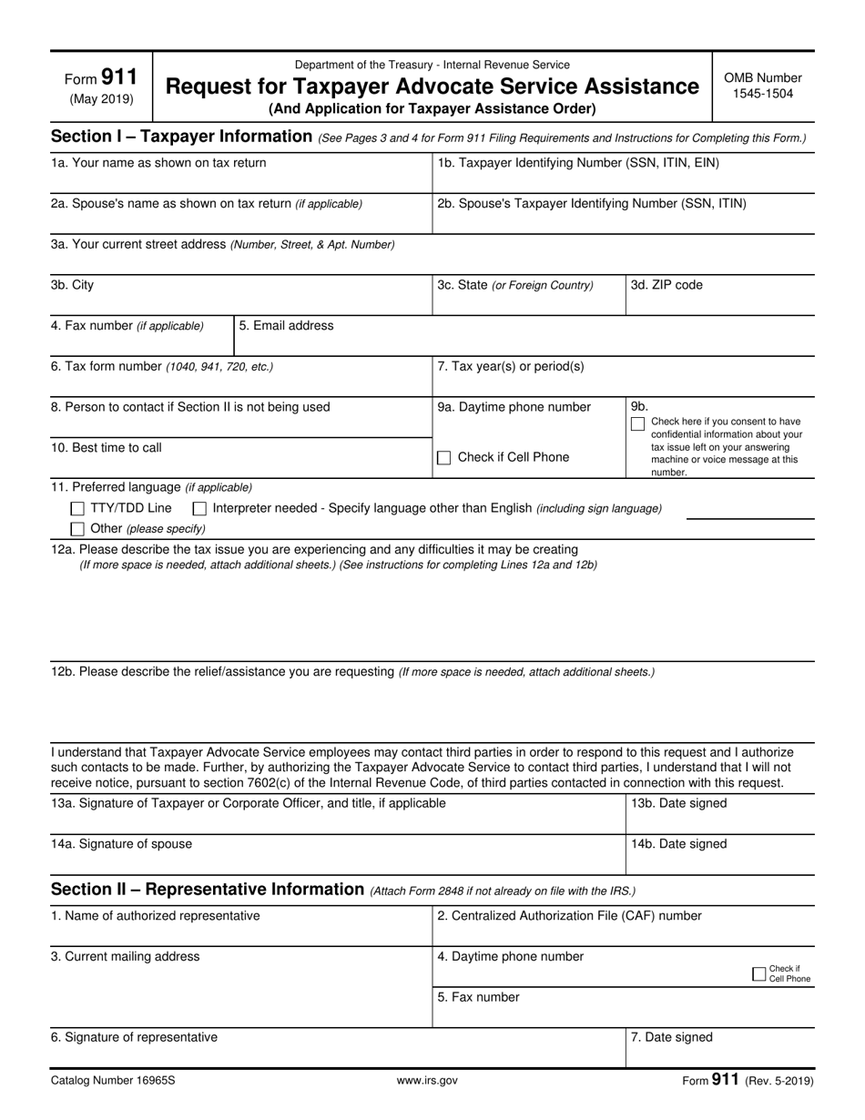 irs-form-911-download-fillable-pdf-or-fill-online-request-for-taxpayer