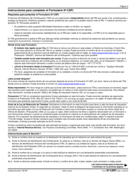 IRS Formulario 911 (SP) Solicitud De Ayuda Del Servicio Del Defensor Del Contribuyente (Y Solicitud De La Orden De Asistencia Al Contribuyente) (Spanish), Page 3
