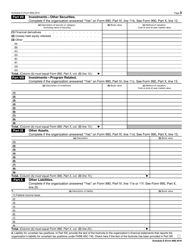 IRS Form 990 Schedule D Supplemental Financial Statements, Page 3