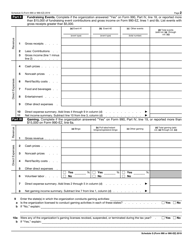 IRS Form 990 (990-EZ) Schedule G Supplemental Information Regarding Fundraising or Gaming Activities, Page 2