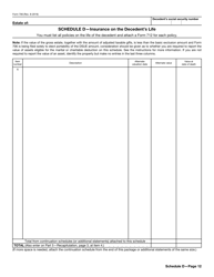 IRS Form 706 United States Estate (And Generation-Skipping Transfer) Tax Return, Page 12