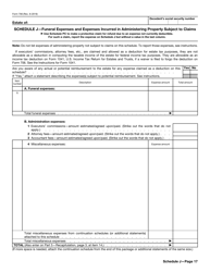 IRS Form 706 United States Estate (And Generation-Skipping Transfer) Tax Return, Page 17
