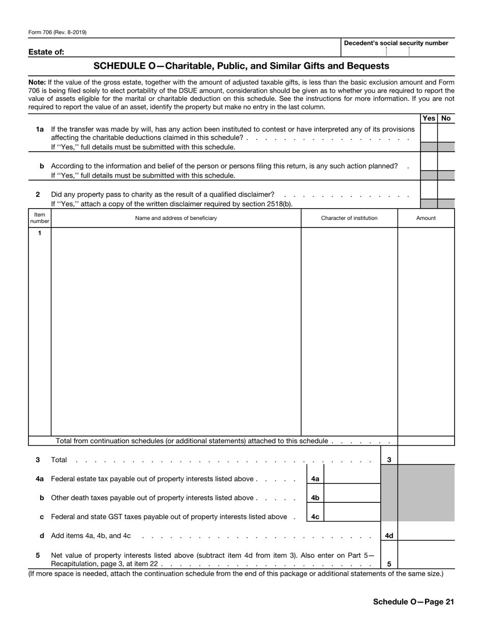 IRS Form 706 - Fill Out, Sign Online and Download Fillable PDF ...